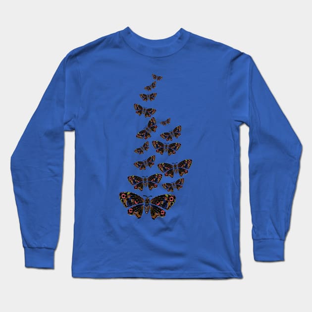 Aboriginal Art - Butterfly Long Sleeve T-Shirt by hogartharts